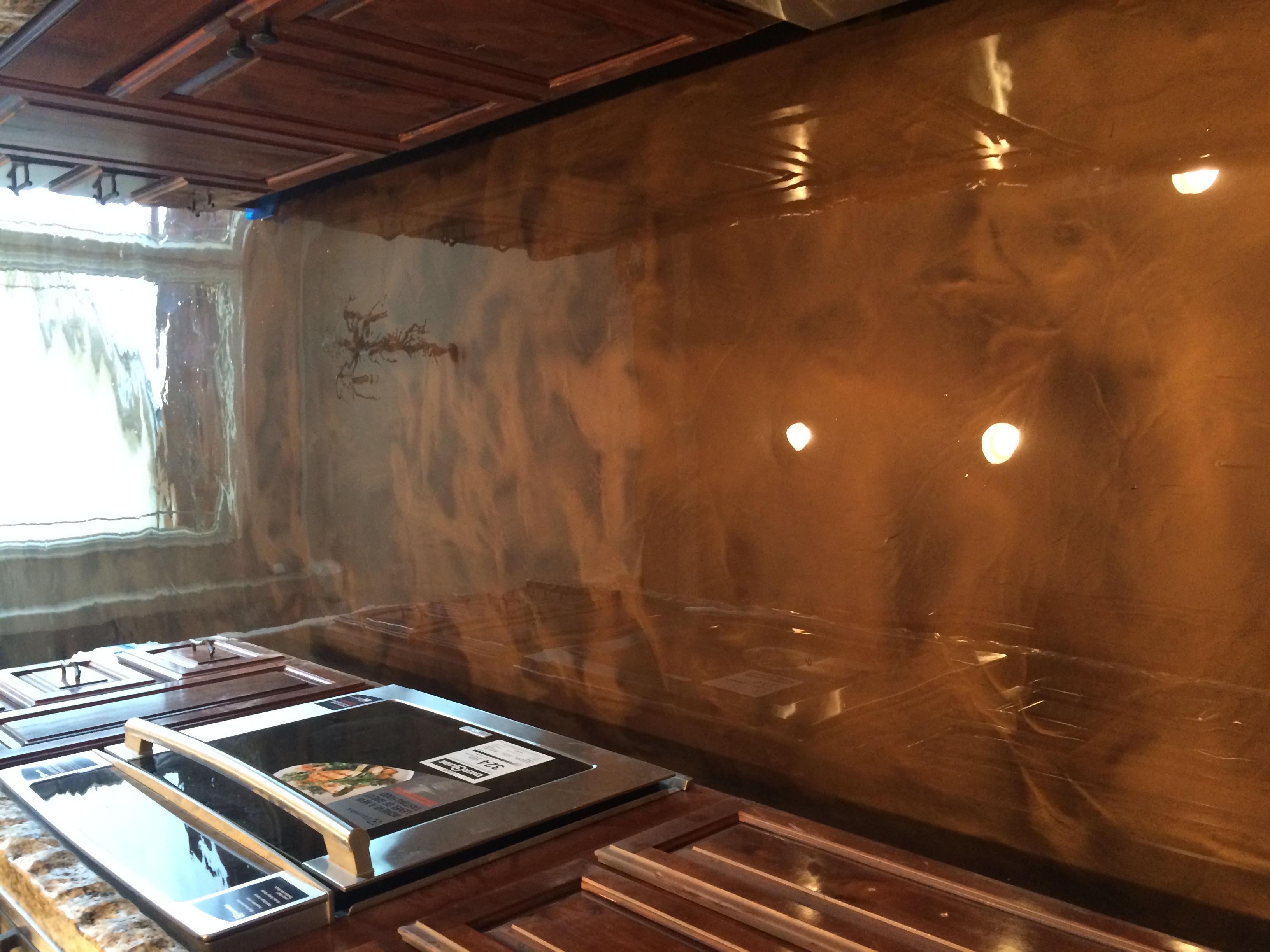 Brown Epoxy Kitchen Floor