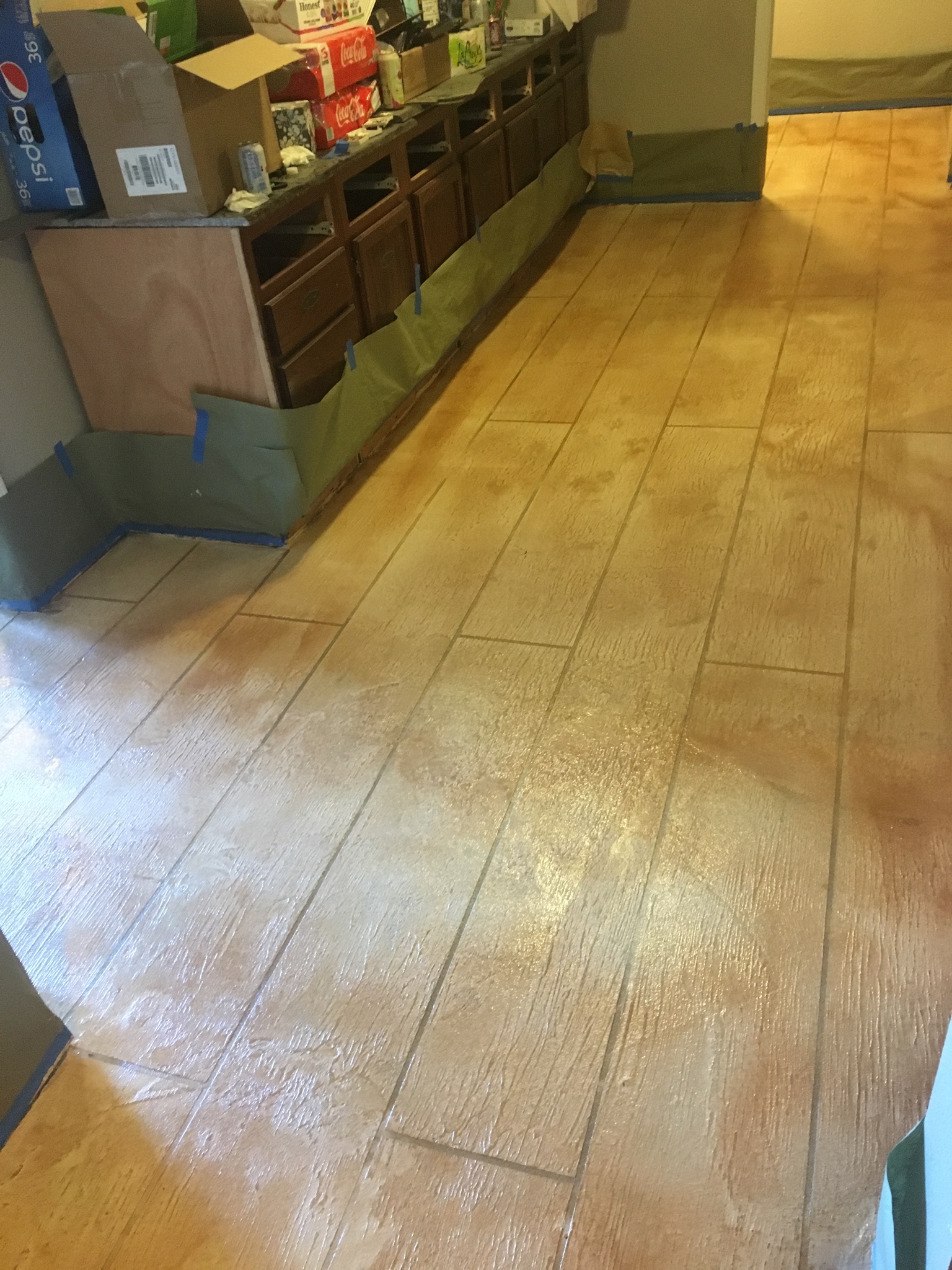 Resurfaced concrete