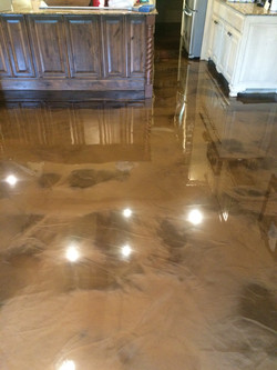 Tan Epoxy House Floor