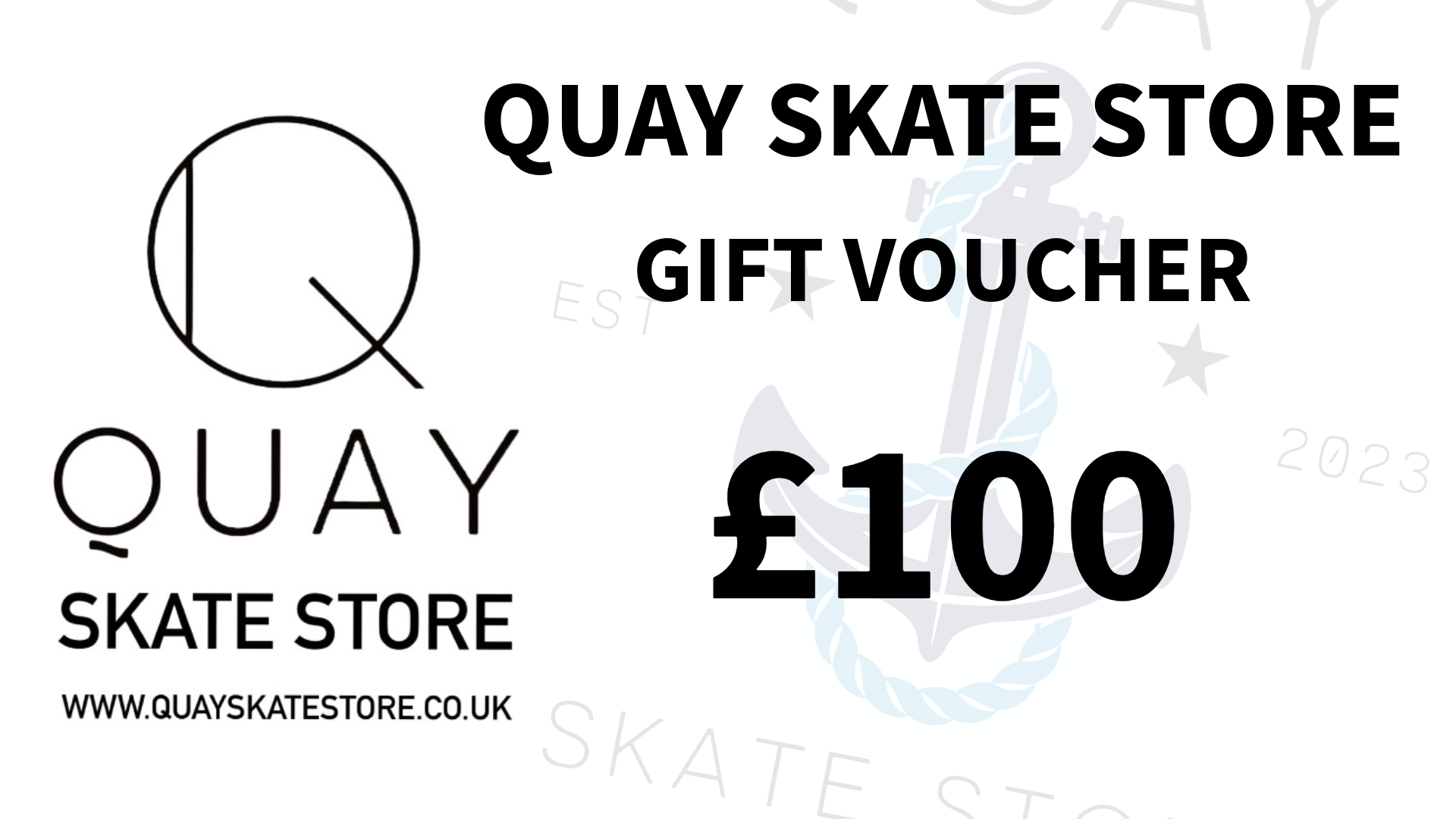 QUAY GIFT VOUCHER £100