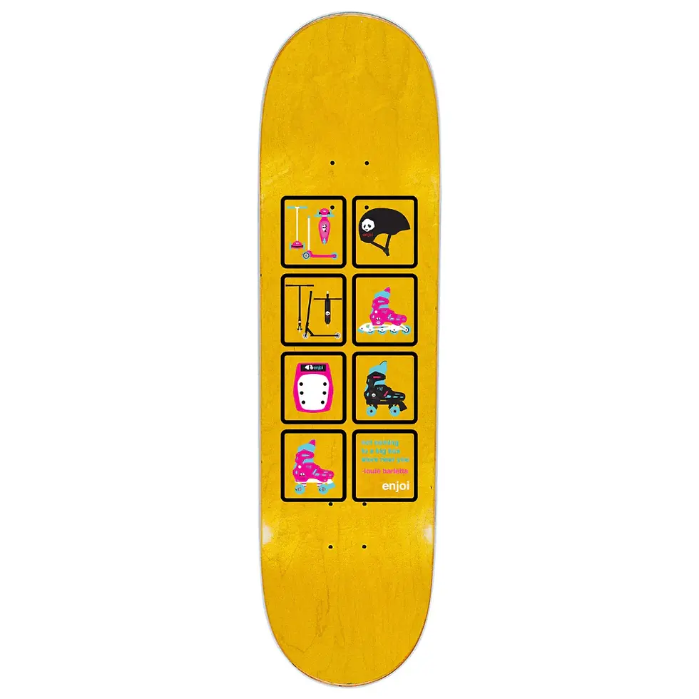 Thumbnail: Enjoi Skateboards Big Box Roller Blades R7 Deck OrangeSkateCat Collage R7 Deck