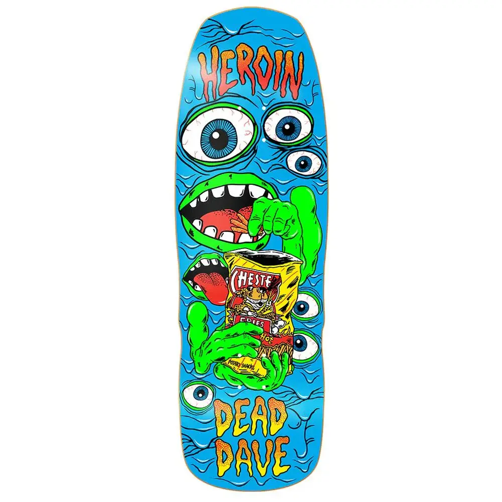 Heroin Skateboards Dead Dave Mutate or Die Skateboard Deck 10.1"