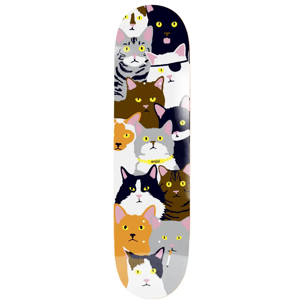 Enjoi Skateboards SkateCat Collage R7 Deck
