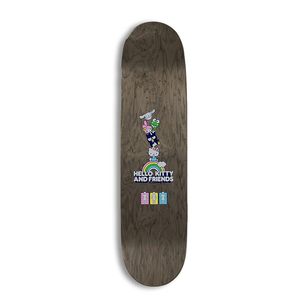 Thumbnail: Girl x Hello Kitty Breana Geering Rainbow 8″ Skateboard Deck