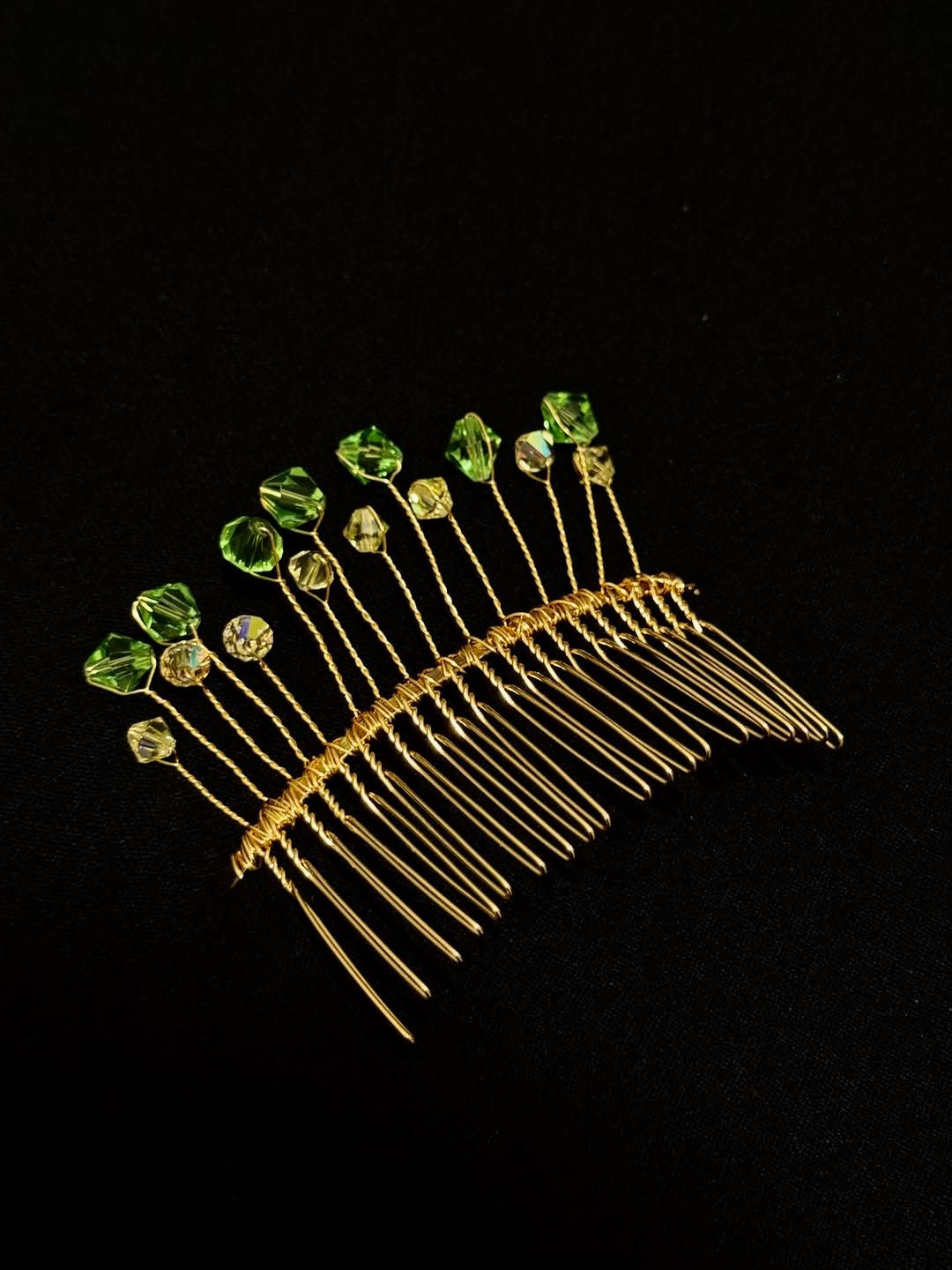 Green Aurora Hair Comb