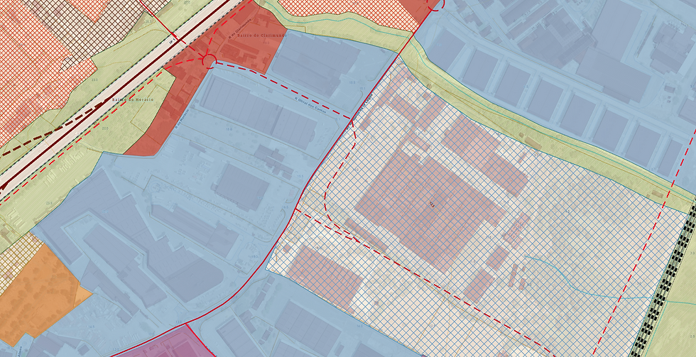 Parte da "Planta de Ordenamento" municipal