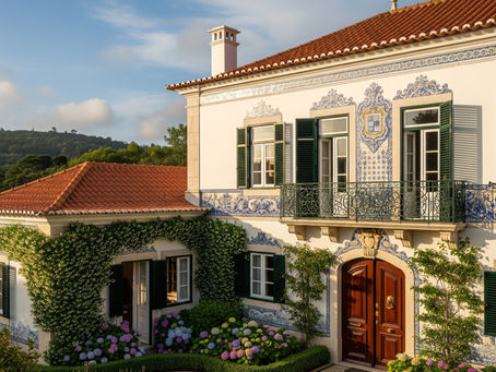 Propriedade e imóvel em Sintra após obras de reabilitação, remodelação e atualização/regularização da documentação, visto do exterior