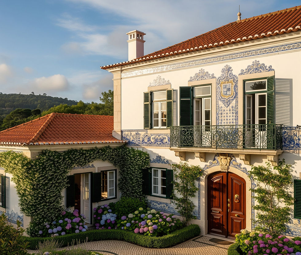 Propriedade e imóvel em Sintra após obras de reabilitação, remodelação e atualização/regularização da documentação, visto do exterior