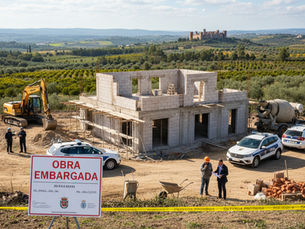 Embargo of construction work in a National Agricultural Reserve area in Silves