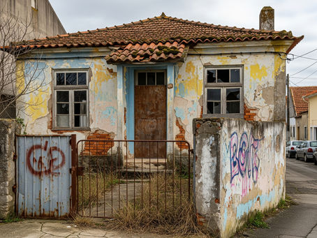 Habitação em elevado estado de degradação, em Azambuja