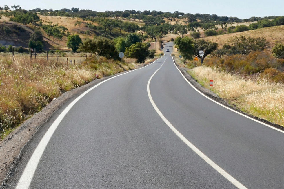Estrada municipal no Alentejo