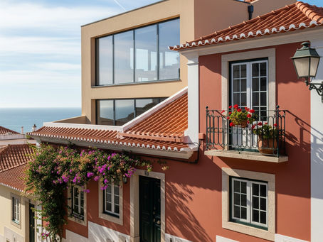 Moradia em Cascais após obras de ampliação do piso superior