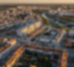 Vista aérea de "Área de Reabilitação Urbana" em Loures