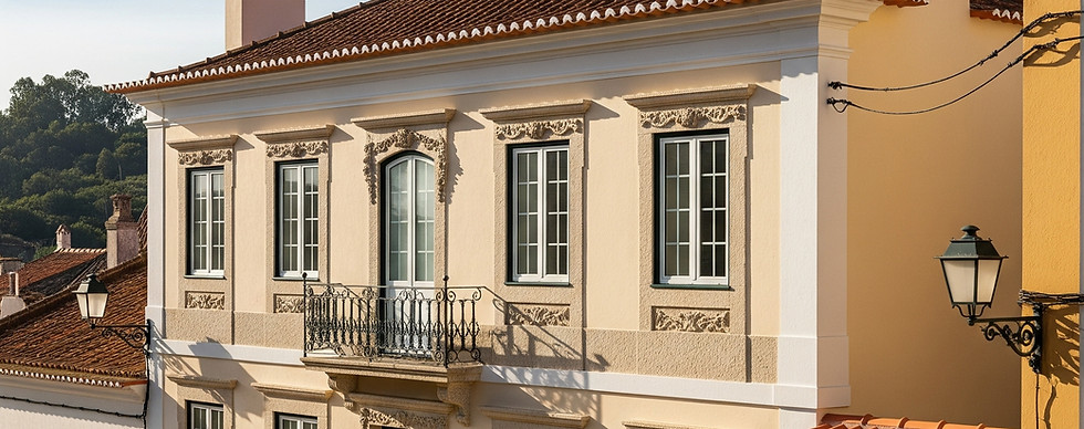 Edifício de habitação em Alcoentre após obras de reabilitação e conservação da fachada.jpg