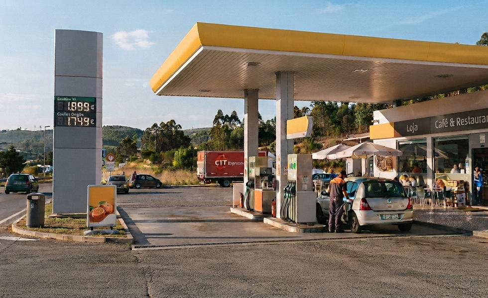 Posto de combustível em Portugal