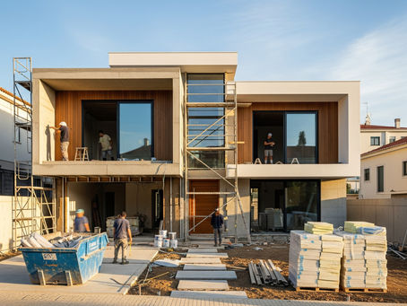 Habitação unifamiliar em construção (na fase de acabamentos) em Almada
