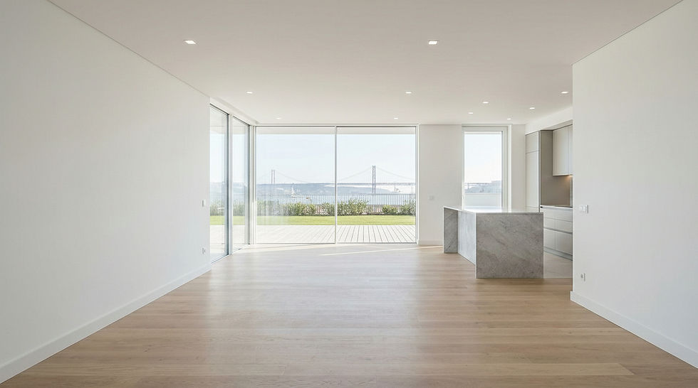 Moradia após conclusão das suas obras e submissão de Comunicação Prévia (com prazo), vista do interior