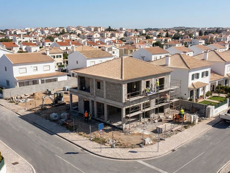 Construção de uma habitação unifamiliar após Comunicação Prévia aprovada e observação do Índice Médio de Utilização