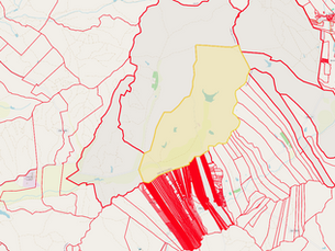 Terreno inserido na Carta Cadastral