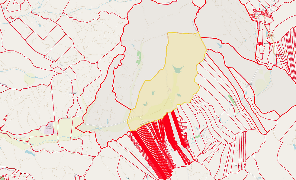 Terreno inserido na Carta Cadastral
