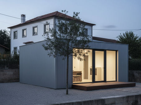 Anexo instalado após aprovação camarária