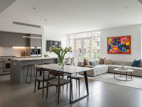 Demolição das paredes dos compartimentos da cozinha, sala de estar, sala de jantar e entrada e remodelação integral do apartamento