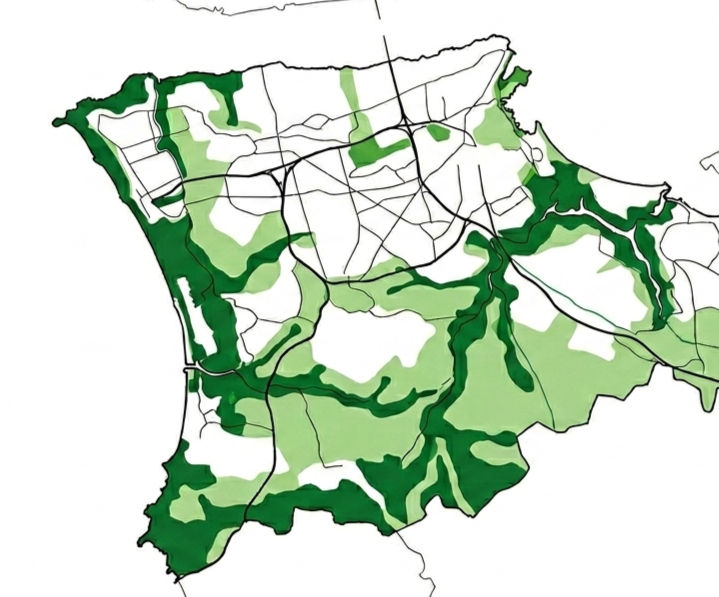 Planta de "Estrutura Ecológica Municipal"