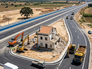 Expropriação de uma habitação para a construção de uma estrada