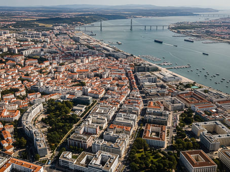 Vista aérea do Montijo