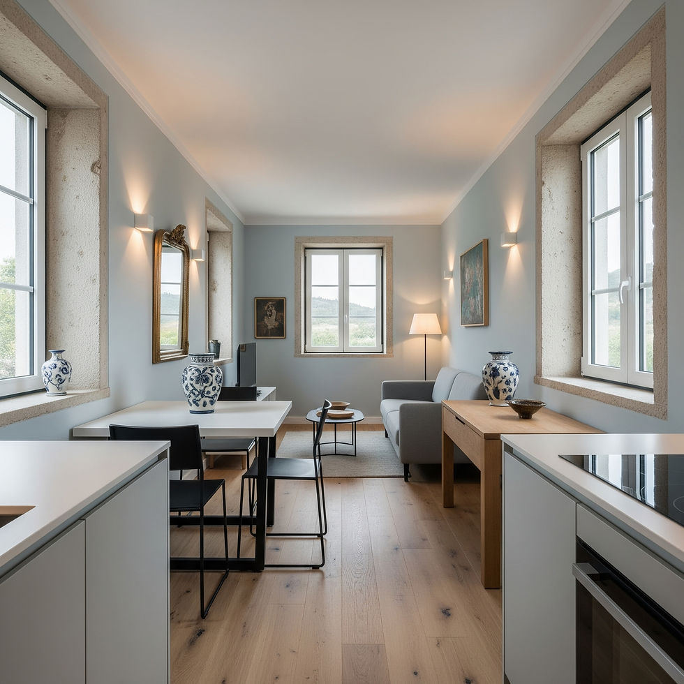 Apartamento pombalino após obras de reabilitação