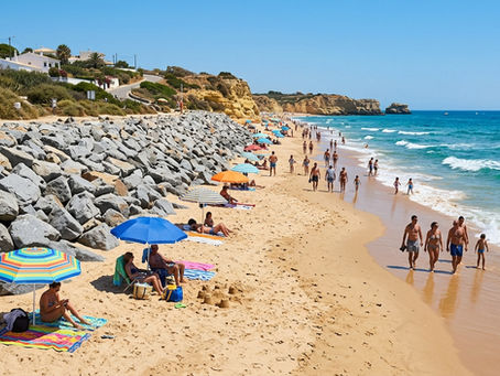 Zona balnear em Portugal