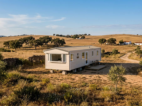 Mobile home em terreno no Alentejo