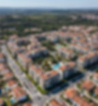 Vista aérea de zona habitacional em Loures