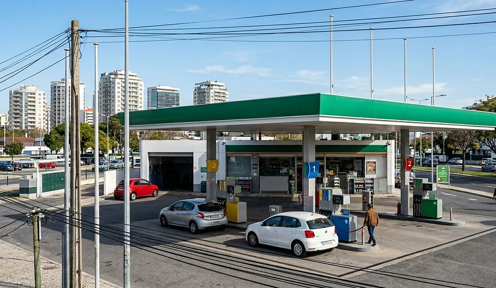 Posto de abastecimento de combustível em Portugal