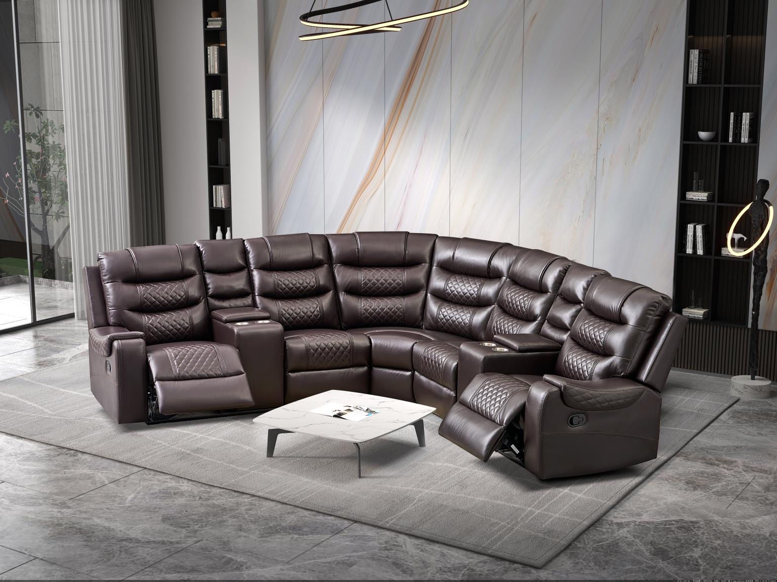 Victory Brown 3Pc Sectional