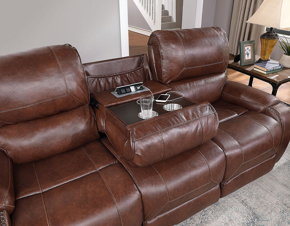 Thumbnail: Keily Manual Reclining, Brown 3 Piece Set