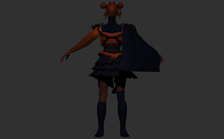 back view humanoid