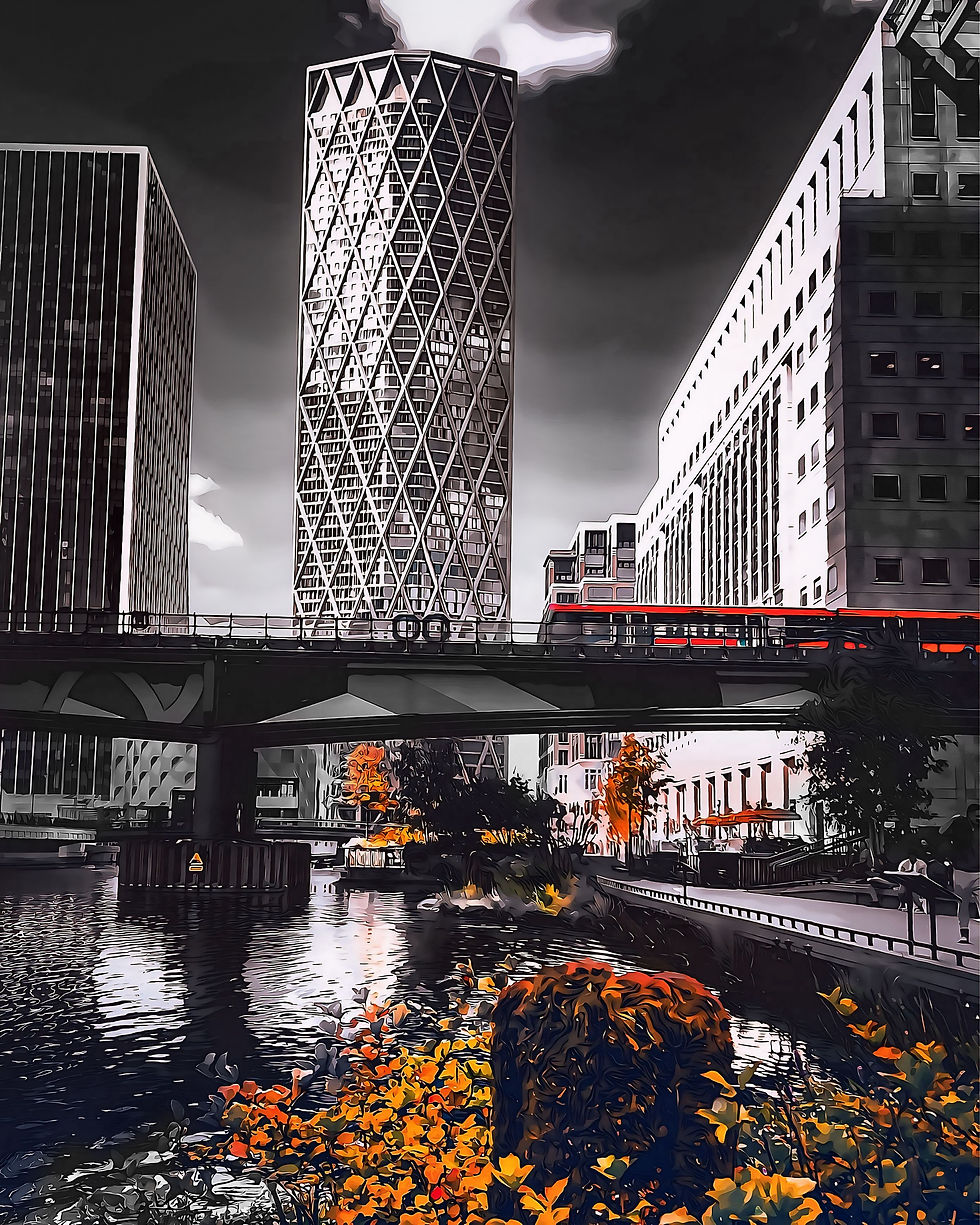 Canary Wharf - Light & Shadow. London, England