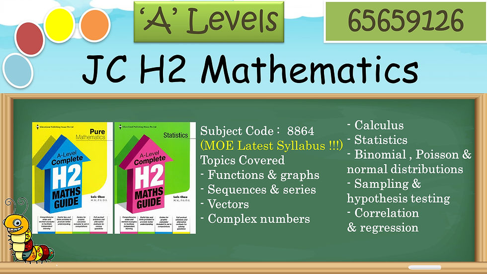 JC H2 Mathematics