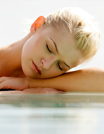 Relaxing By Pool