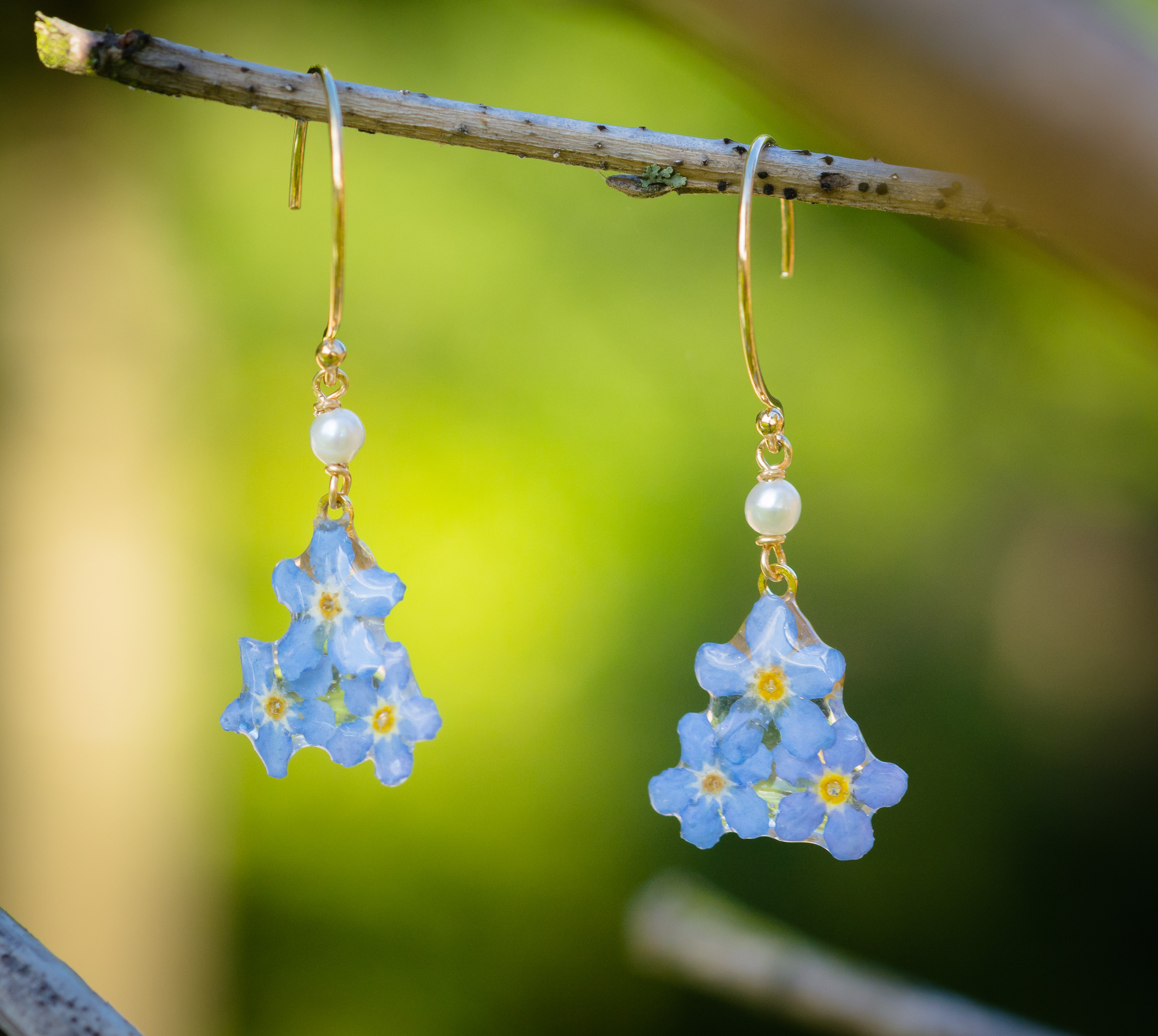 forget me not earrings
