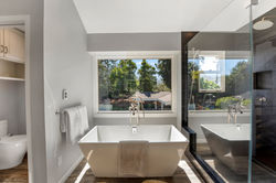 Primary bathroom soaking tub
