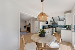 Casual dining off kitchen