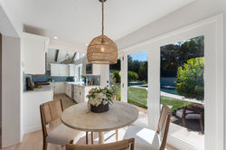 Casual dining off kitchen