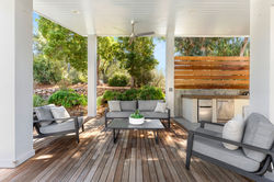 Covered outdoor living space