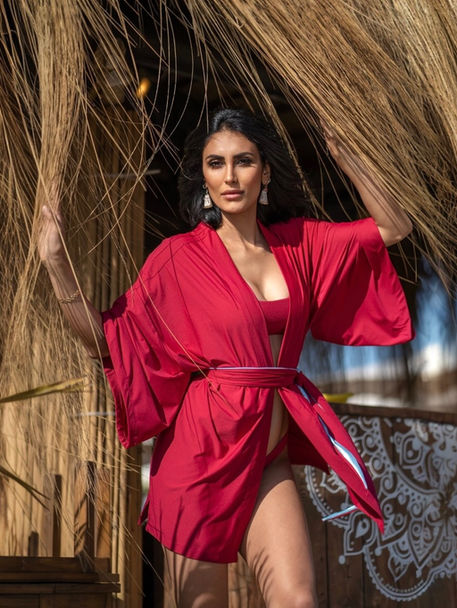 Exaqua Beachwear - Kimono versatile in lycra