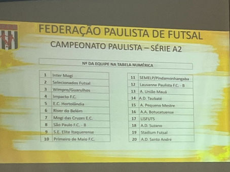 Lisfuts/São Sebastião participará do Campeonato Paulista A2
