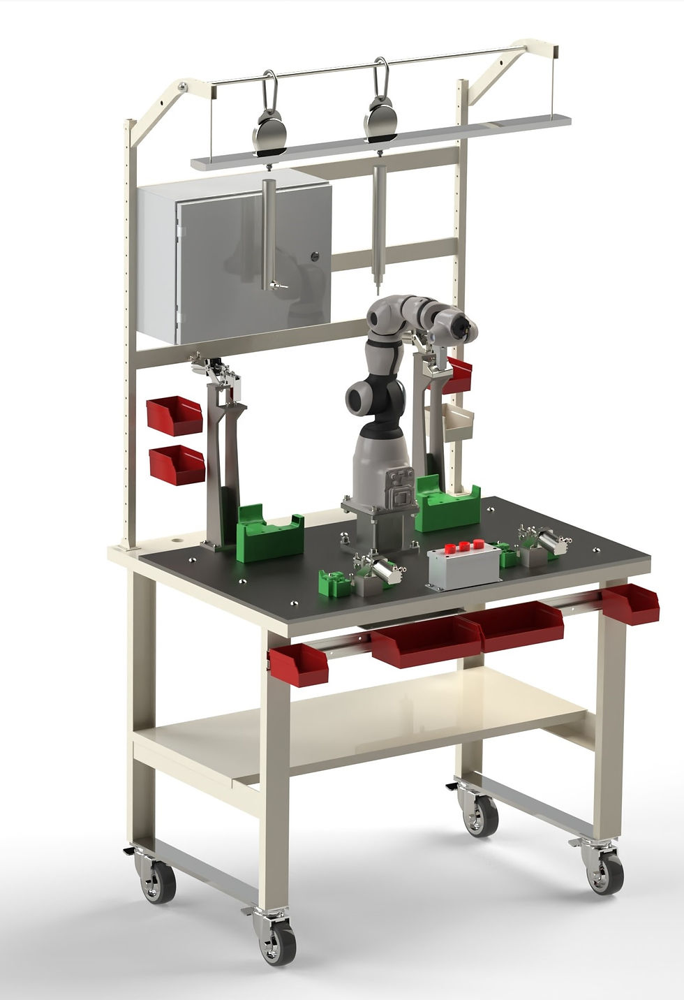 cobot assembly station and fixture
