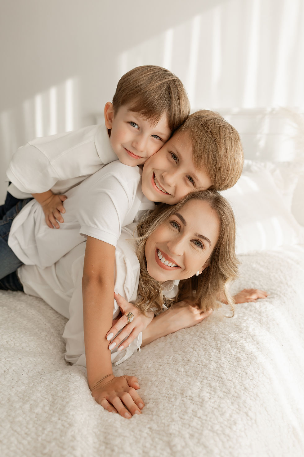 ensaio mãe e filhos
