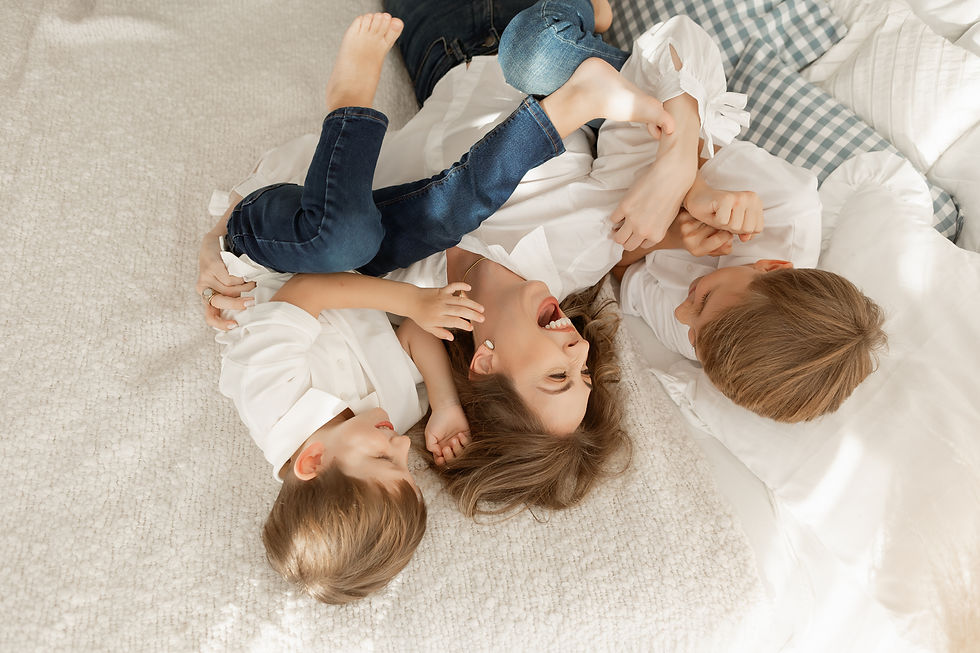 ensaio mãe e filhos